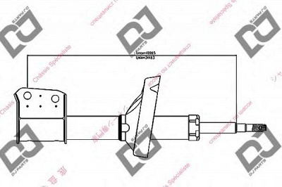 DJ PARTS ds1412gs -  Амортизатор